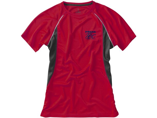 Camiseta técnica Quebec para empresas rojo/antracita