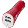 Adaptador doble para coche con usb con logo