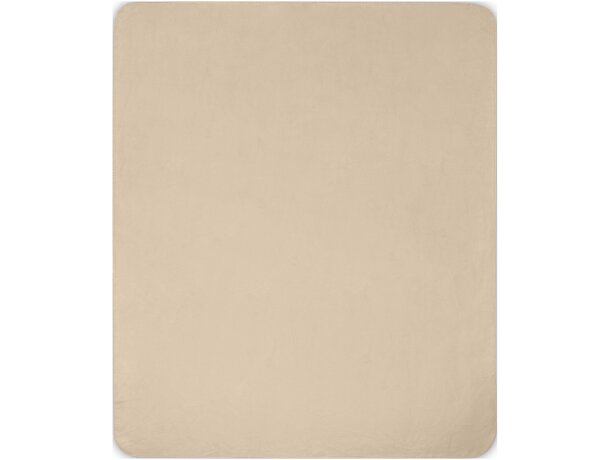 Manta de tejido polar de RPET Willow Beige detalle 3