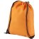 mochila saco clasica con cuerdas y esquinas reforzadas naranja