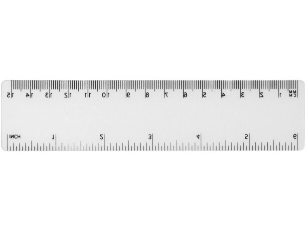 Regla de plástico flexible Rothko 15 cm con doble escala Transparente detalle 24