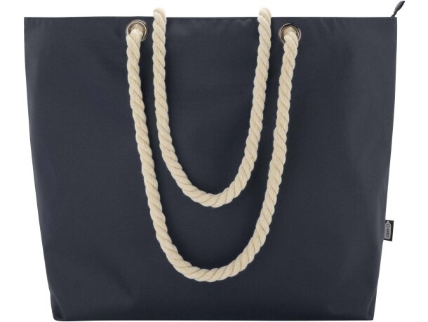 Bolsa playa refrigeradora Panama 23L poliéster reciclado GRS Azul marino detalle 17