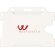 Porta credencial original de formato horizontal pp Blanco detalle 7