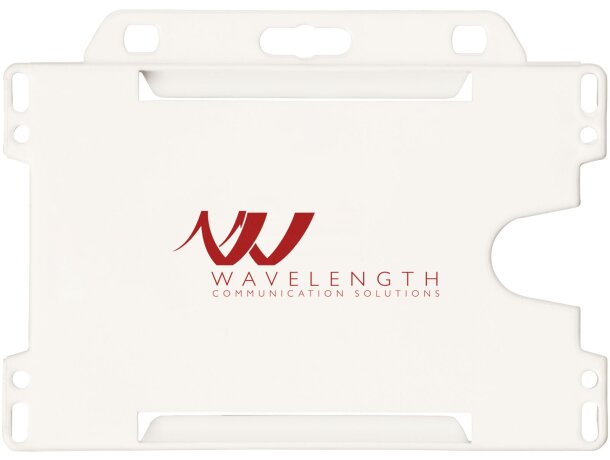 Porta credencial original de formato horizontal pp Blanco detalle 7