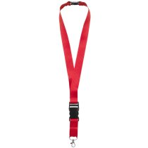 Lanyard con hebilla separable blanco