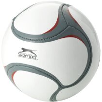 Balón de fútbol detalles grises y rojos blanco Balón de fútbol detalles grises y rojos blanco
