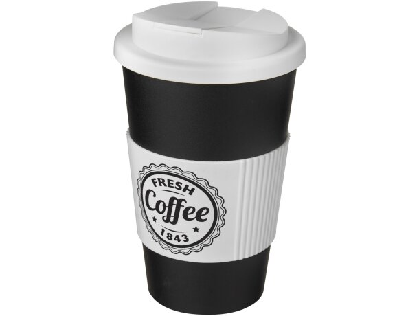 Americano® vaso 350 ml con agarre y tapa antigoteo personalizado