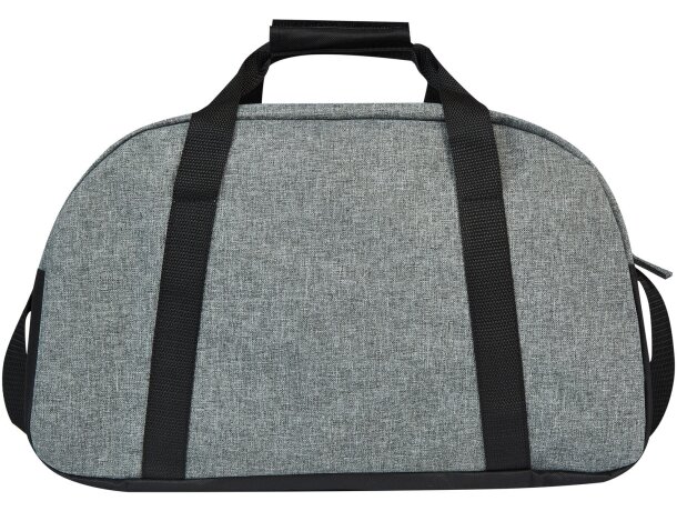 Bolsa deportiva de lona reciclada con certificación GRS Reclaim Negro intenso/gris mezcla detalle 3