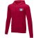 Sudadera con capucha y cremallera completa hombre Theron Rojo detalle 6