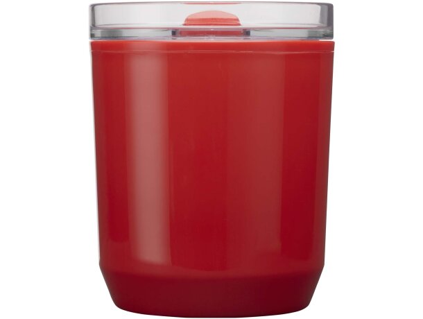 Vaso de doble pared Hudson 180ml plástico reciclado Rojo detalle 13