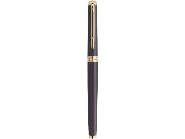Rollerball Waterman Hemisphere con acabado lacado metalizado Negro intenso detalle 2