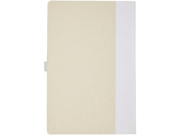 Set libreta A5 y bolígrafo Dairy Dream cartón reciclado Blanco detalle 8