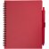 Juego libreta tapa blanda y bolígrafo reciclado Niove Rojo detalle 6