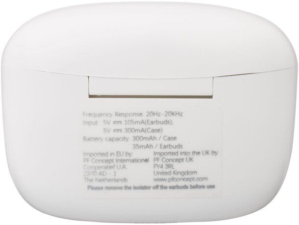 Auriculares inalámbricos Bluetooth Essos con emparejamiento auto Blanco detalle 3