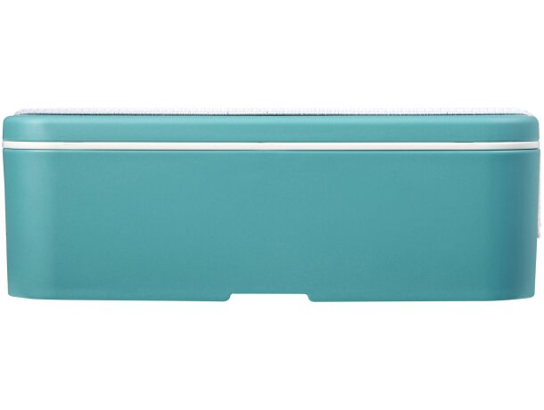 Fiambrera sostenible 700ml MIYO Renew de bioplástico Azul arrecife/blanco detalle 23