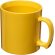 Taza plástico san 300ml con asa integrada personalizable Amarillo