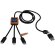 Cable de carga 5 en 1 de PET reciclado SCX.design C38 Azul/madera detalle 1