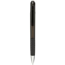 Bolígrafo en plástico para tampografía personalizado negro transparente Bolígrafo en plástico para tampografía personalizado negro transparente