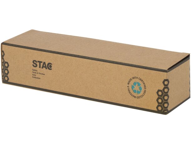 Linterna reciclada con mosquetón de bambú certificado Kuma Natural detalle 3