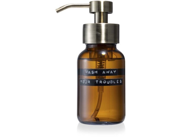 Gel de baño Wellmark vidrio reciclado dispensador latón 250ml detalle 3