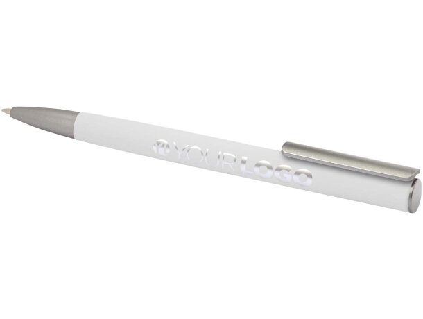 Bolígrafo Ziguur aluminio reciclado mecanismo clic Blanco detalle 24