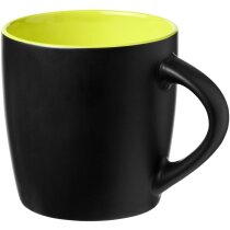 Taza cerámica Riviera 340ml negra mate interior