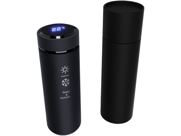 Botella térmica con sensor táctil SCX.design D10 Negro intenso detalle 5