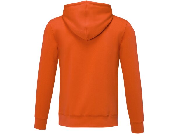 Sudadera con capucha Charon para hombre con interior afelpado Naranja detalle 15