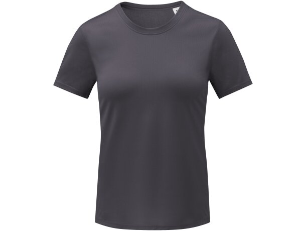 Camiseta Cool fit de manga corta para mujer Kratos Gris tormenta detalle 7