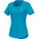 Camiseta de manga corta de material reciclado GRS para mujer Jade Azul nxt detalle 14