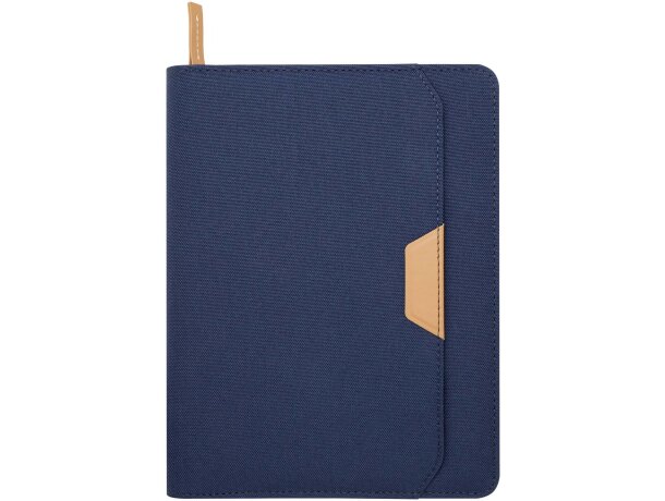 Portafolios A5 Nomumi de plástico PET reciclado y papel FSC Azul marino detalle 12