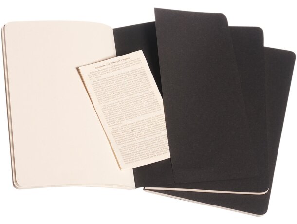 Libreta Cahier Journal lisa tamaño L con certificación FSC Negro intenso detalle 4