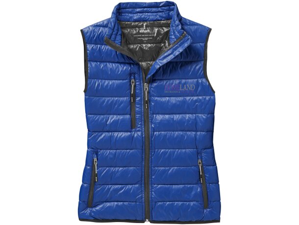 Chaleco plumón natural mujer Fairview ligero certificado RDS Azul detalle 7