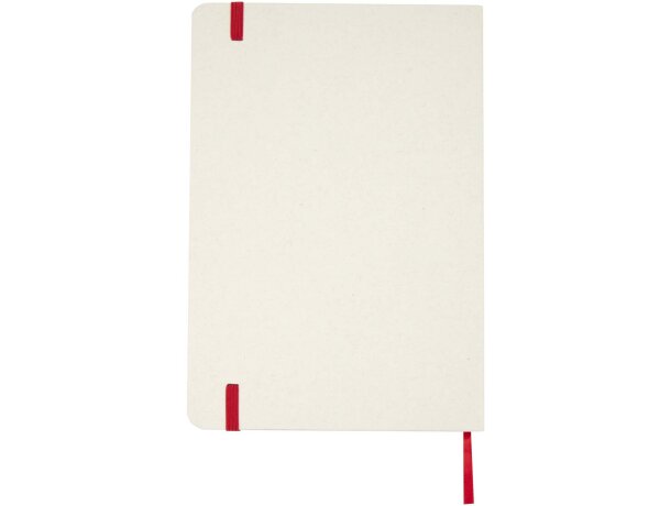 Libreta reciclada A5 con páginas rayadas Bass Rojo detalle 18