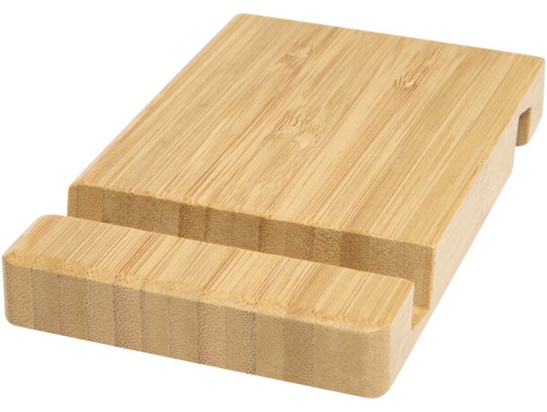 Soporte de bambú ajustable Bubup para tableta y teléfono Madera detalle 4
