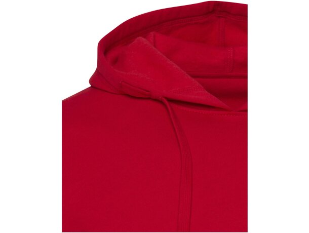 Sudadera con capucha unisex Spinel algodón orgánico certificado Rojo detalle 20