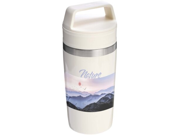 Taza viaje 350ml Stanley Café-To-Go con tapa antifugas Crema detalle 1