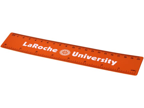 Regla de plástico flexible Rothko 20 cm doble escala Naranja detalle 10
