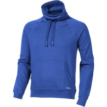 Sudadera con cuello alto ajsutable personalizada azul medio Sudadera con cuello alto ajsutable personalizada azul medio