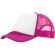 Gorra con cierre ajustable y rejilla rosa barata