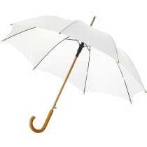 Paraguas con mango curvo de 23" blanco