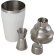 Coctelera acero inoxidable reciclado Gaudie con jigger Blanco detalle 11
