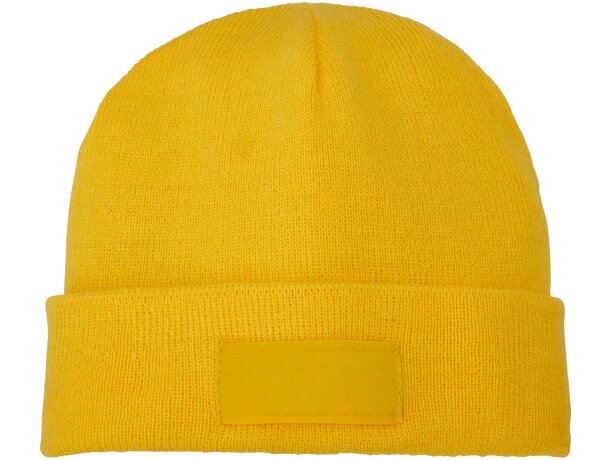 Gorro de lana con parche Boreas Amarillo detalle 6