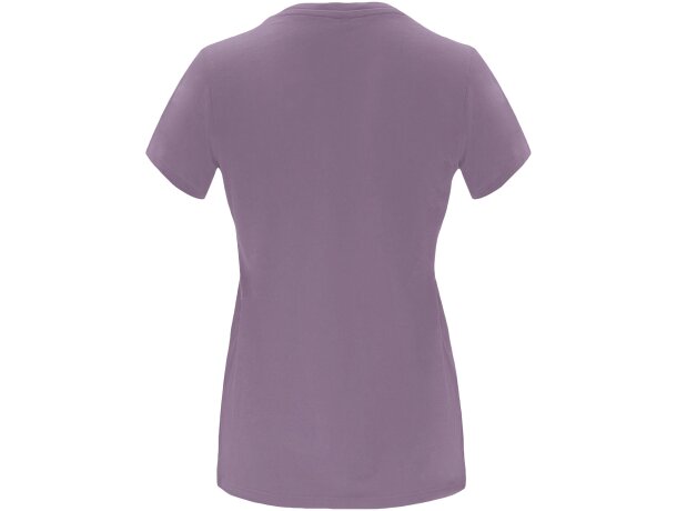 Camiseta manga corta mujer Capri Roly 100% algodón 170 g/m² Lavanda detalle 86