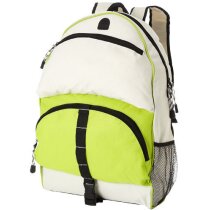 Mochila con 2 bolsillos frontales y laterales personalizada verde claro