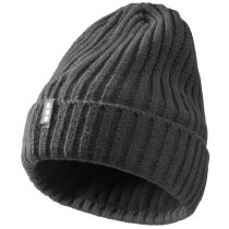 Gorro de poliester acabado de lana personalizado gris Gorro de poliester acabado de lana personalizado gris