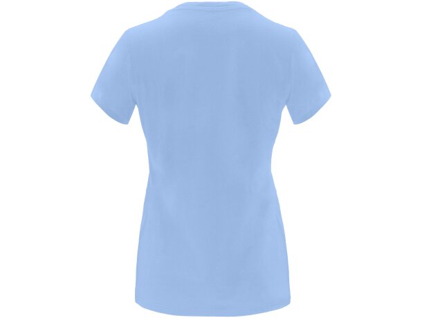 Camiseta manga corta mujer Capri Roly 100% algodón 170 g/m² Azul celeste detalle 22