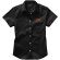 Camisa tipo Oxford de manga corta de mujer Manitoba Negro intenso detalle 11