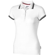 Polo de manga corta de mujer deuce con detalles de Slazenger 180 gr personalizado blanco Polo de manga corta de mujer deuce con detalles de Slazenger 180 gr personalizado blanco