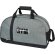 Bolsa deportiva de lona reciclada con certificación GRS Reclaim Negro intenso/gris mezcla detalle 1